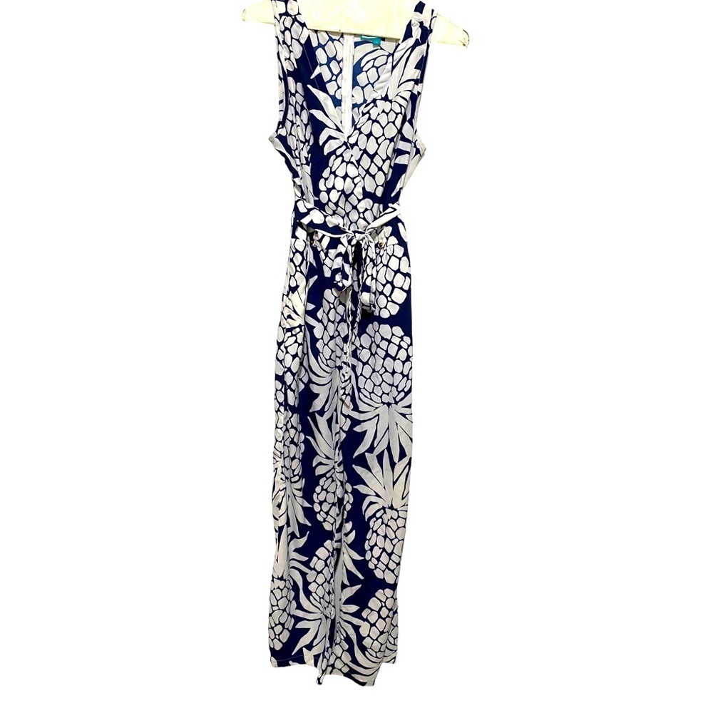 Southern Frock Junpsuit Navy & White Sz XL
